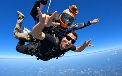 How fast do you fall when skydiving?